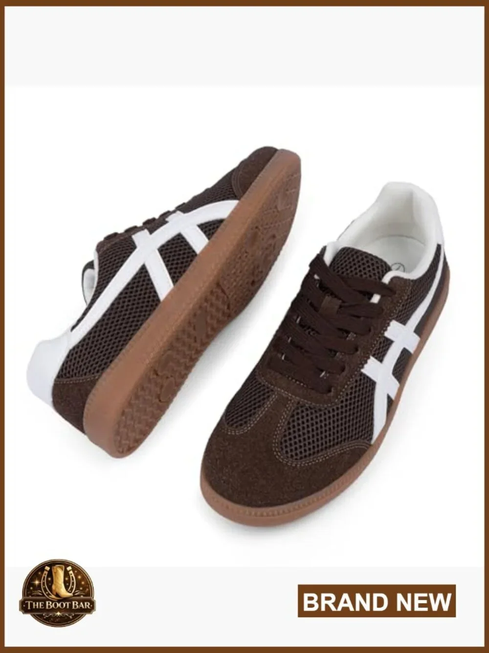 Lace Up Casual Sneakers Non Slip Fashion Sneakers Lightweight Retro